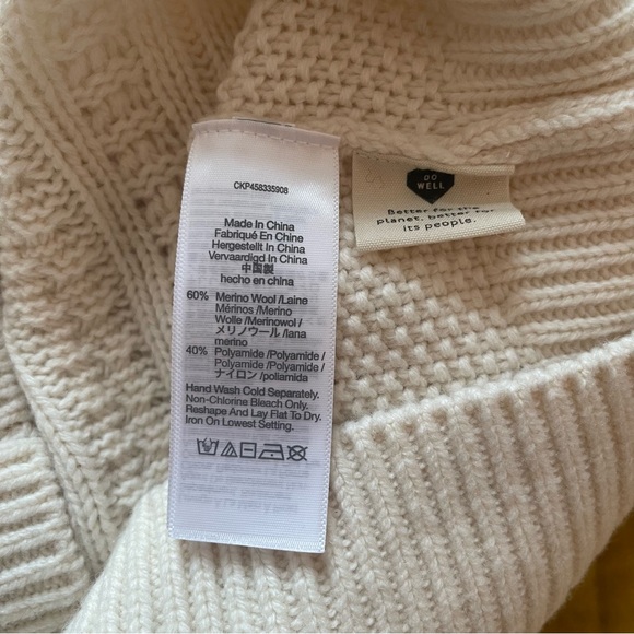 Madewell Hollydene Ruffle Sleeve Wool Sweater - Picture 5 of 7